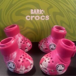 CROCS Croctober pink Dog crocs size medium dog crocs dog shoes pink crocs NEW